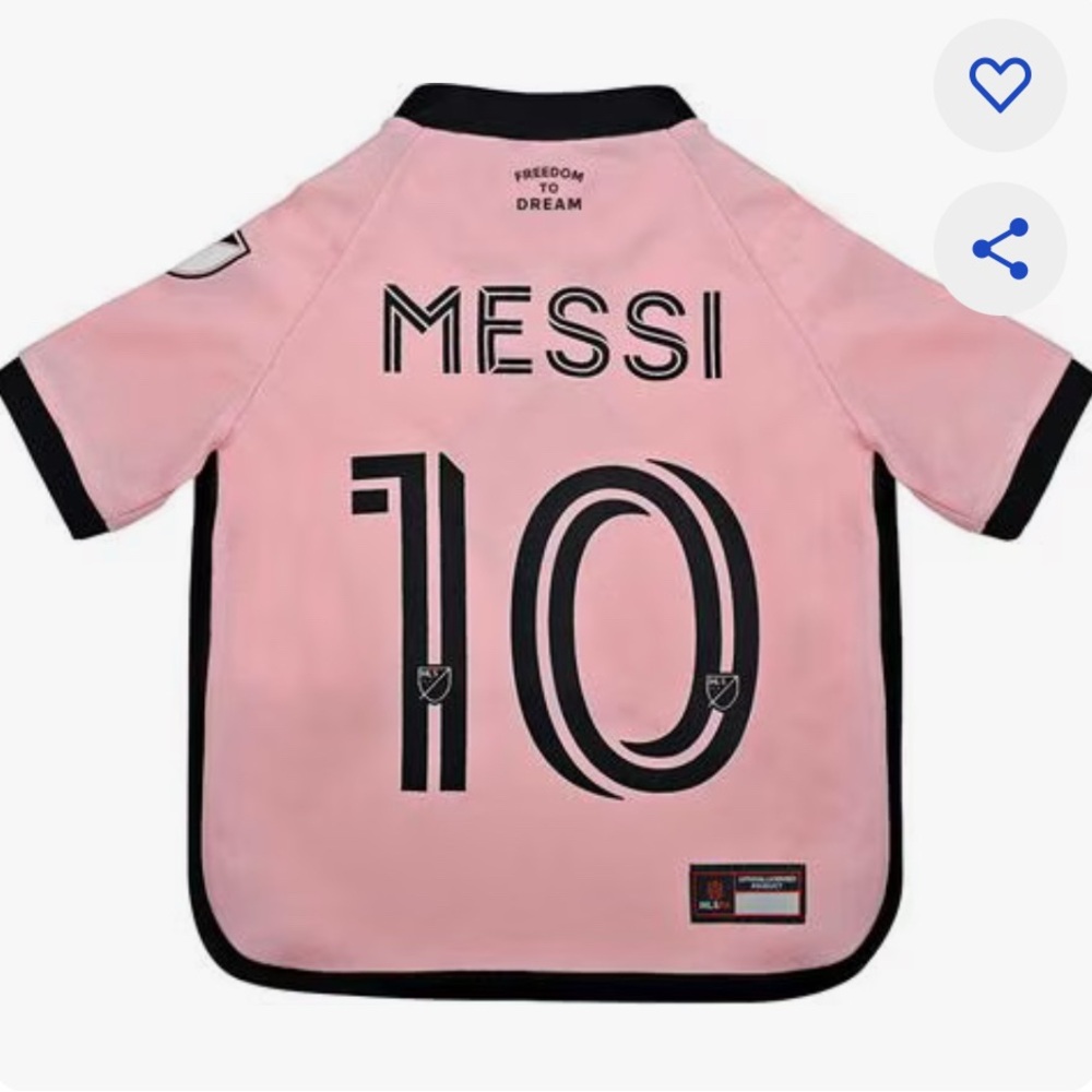 Pets First MLS Player Lionel Messi Inter Miami CF pet jersey 🐶🐾⚽️